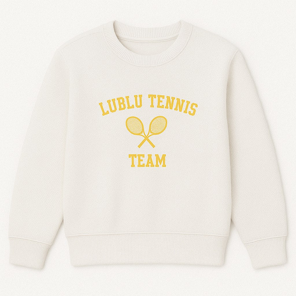 Світшот "Tennis" Milk/Yellow