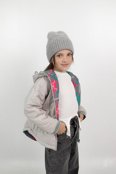 Lublu kids Куртка двостороння Colors/Grey