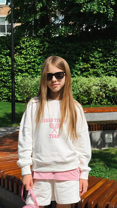 Світшот "Tennis" Milk/Pink
