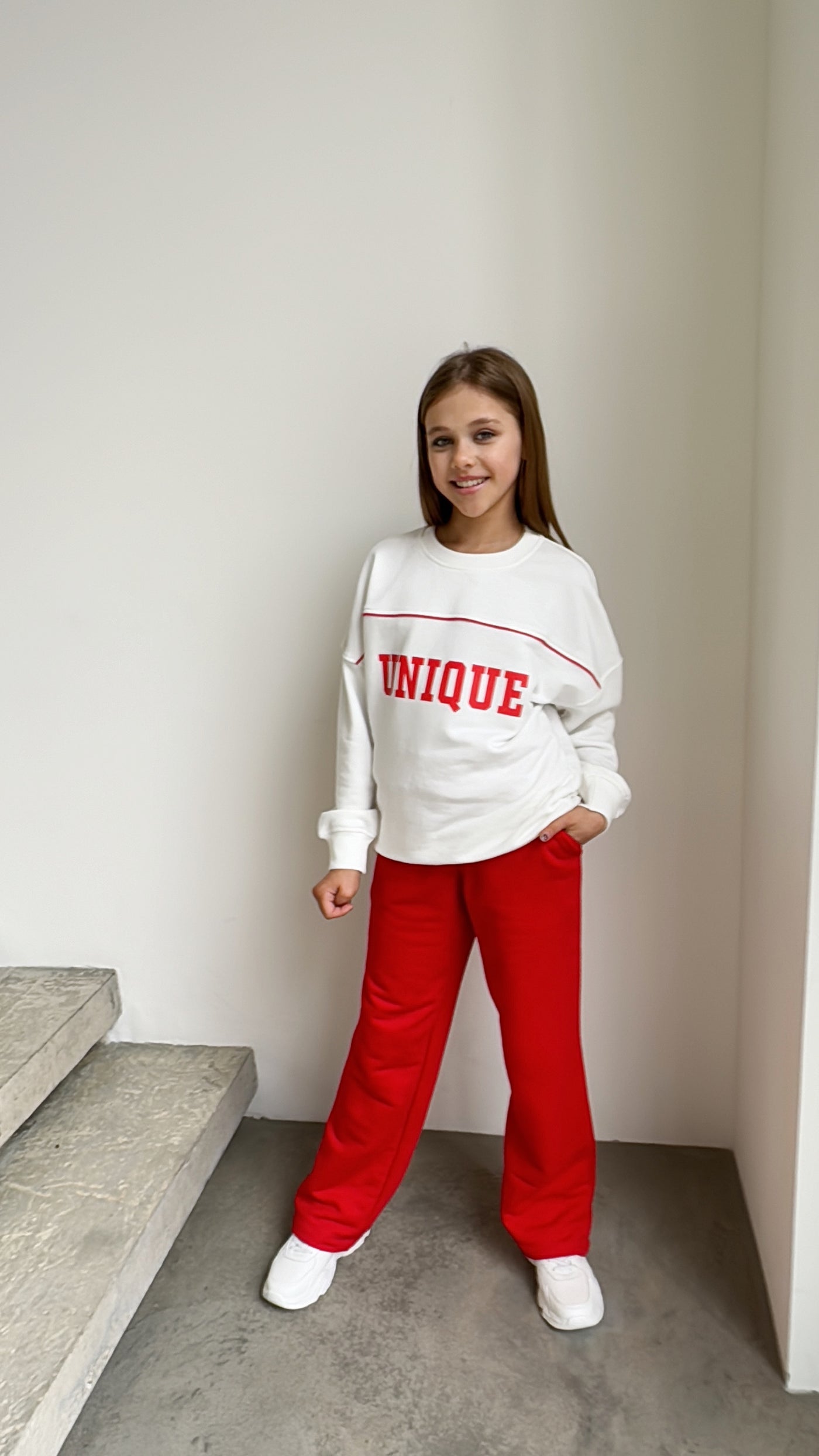 LuBlu Штани Kids спортивні резинка Red