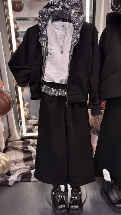 Костюм sequins Black