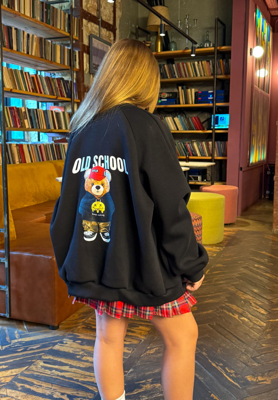 Бомбер school "No photo" Black