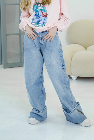 Джинси Fold up Blue