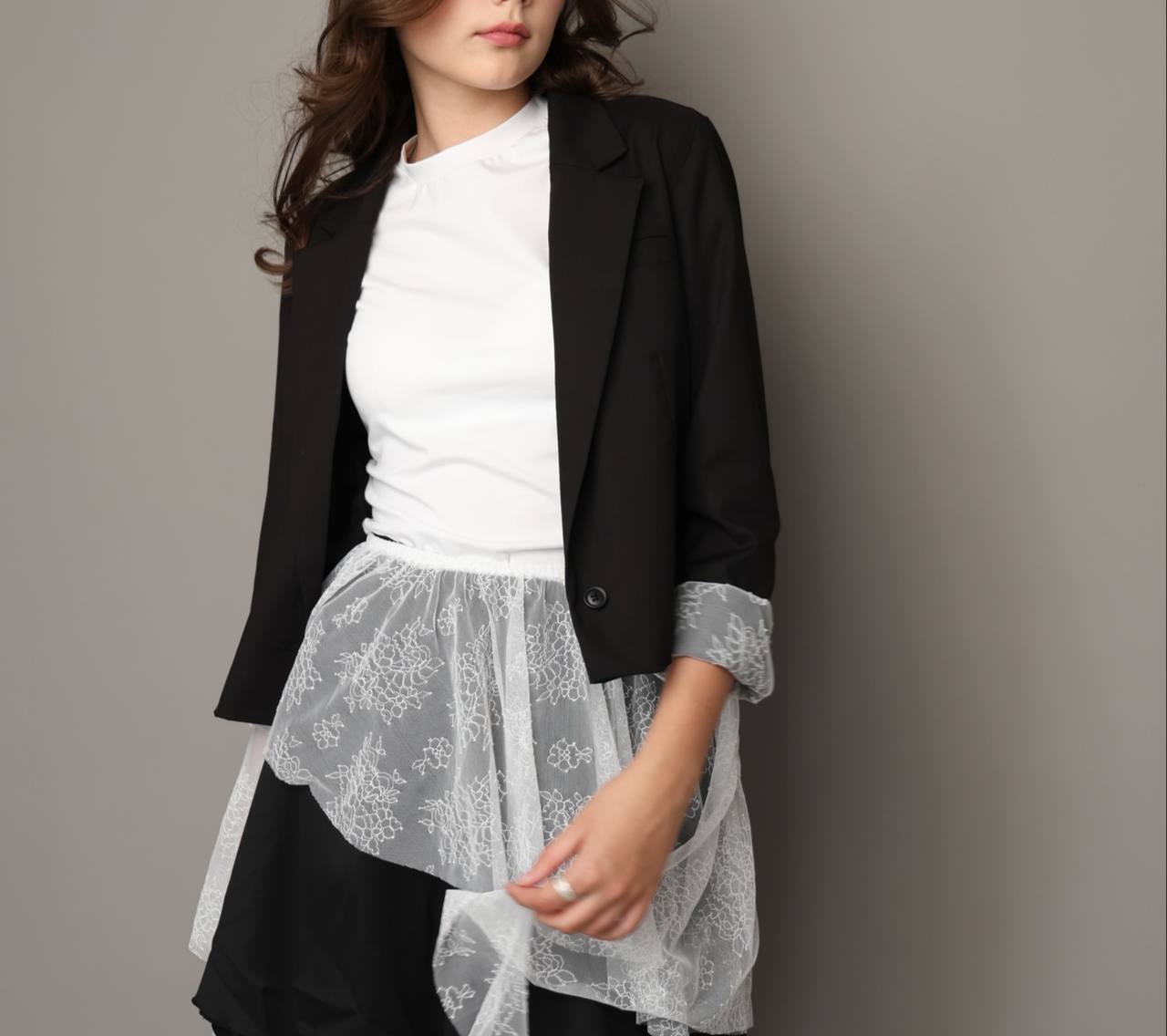 Піджак short Laced Black