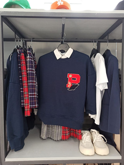 LuBlu Sweatshirt Schule „P“ Navy