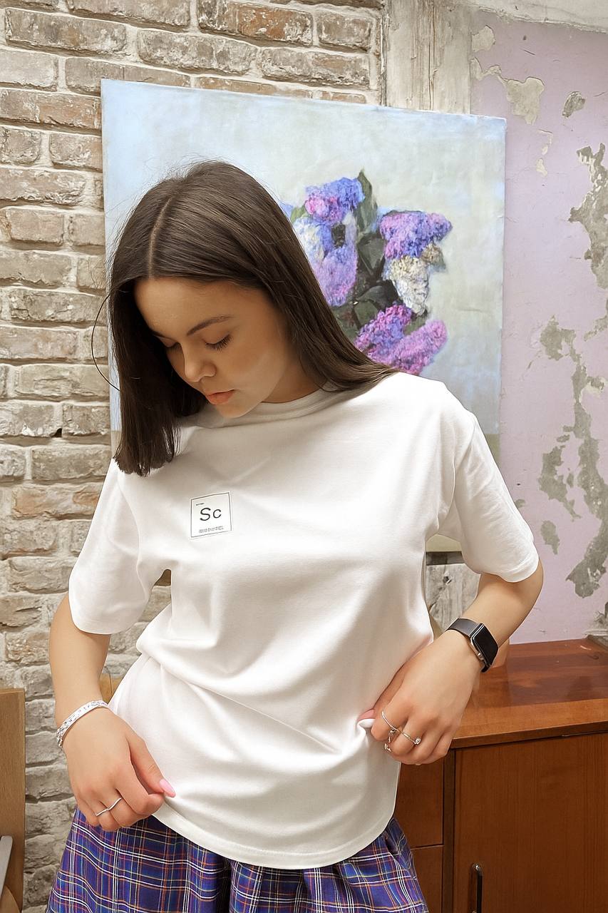Футболка "SC" White