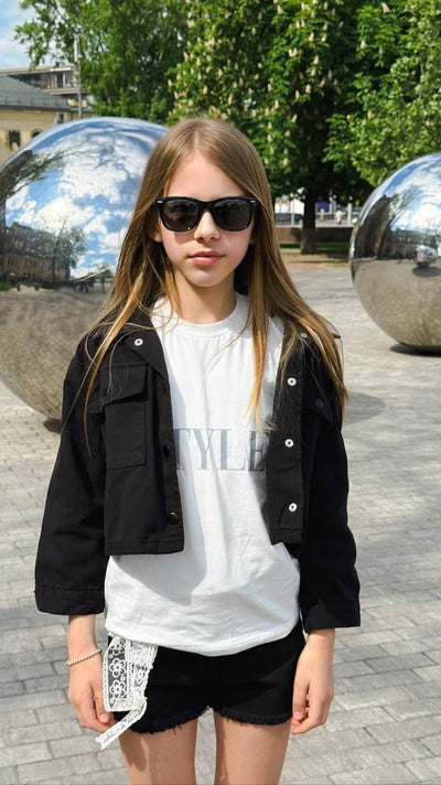 Lublu kids Джинсова куртка Short Black