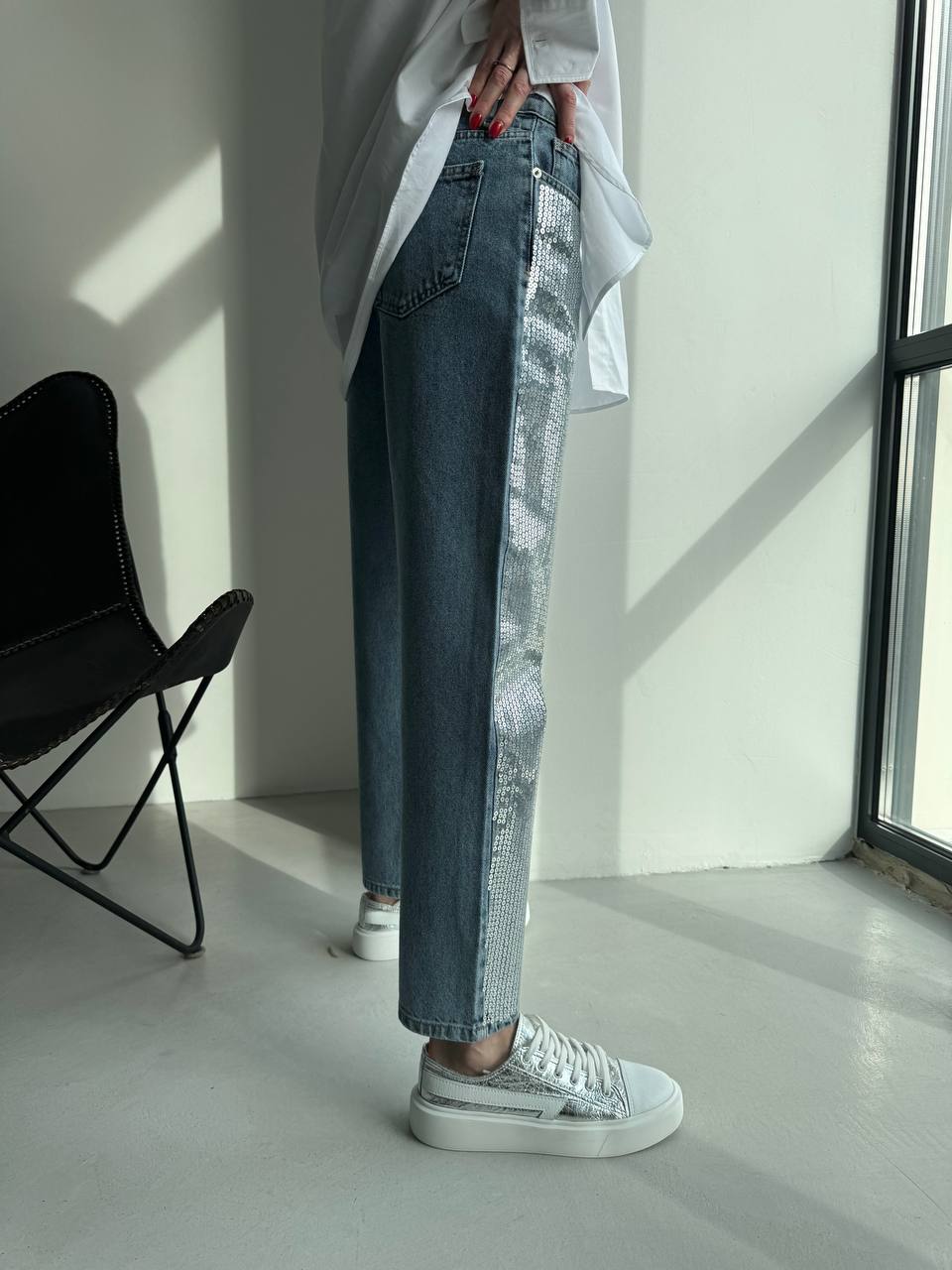 LBL Джинси з паєтками Blue