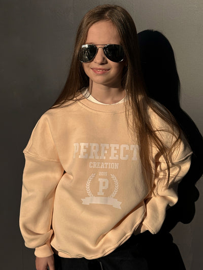 LuBlu Sweatshirt „Perfect“ Creme