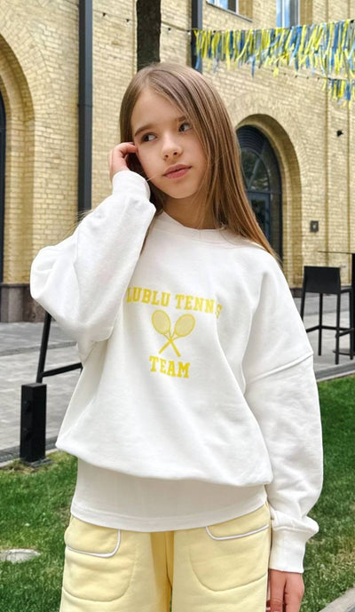 Світшот "Tennis" Milk/Yellow