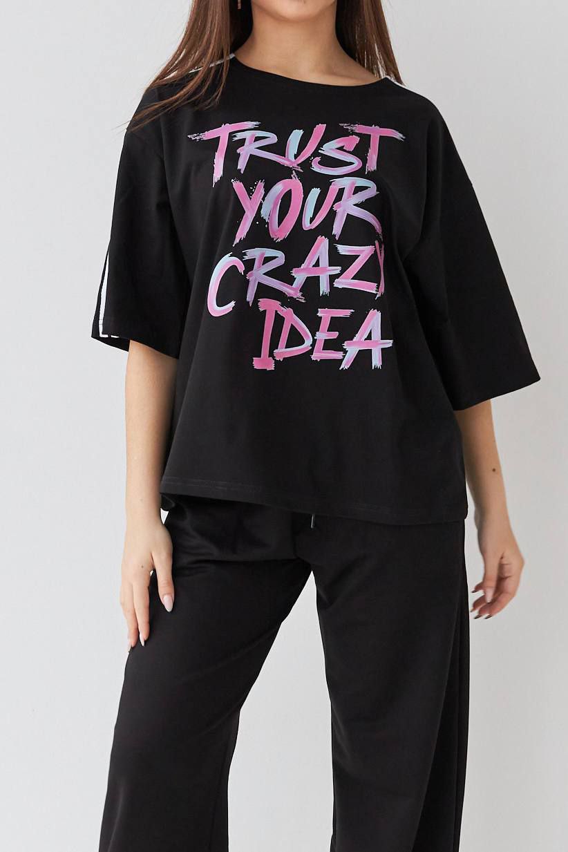 Футболка "Crazy Idea" Black