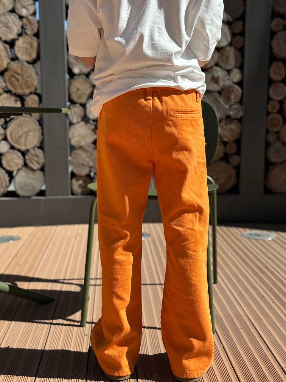 Orange gerade Jeans von Lublu Kids