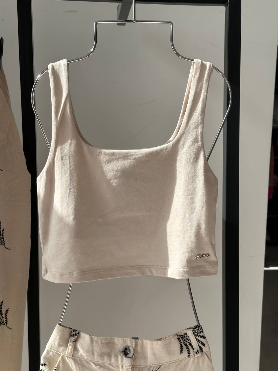 Träume Mädchen Top Short Beige