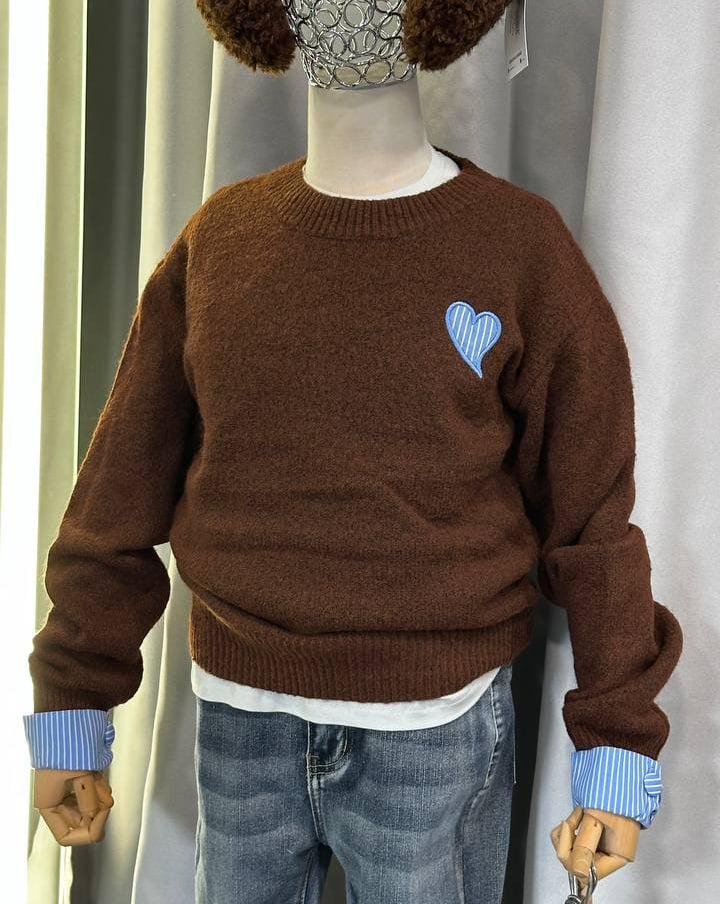 Джемпер "Heart" Brown