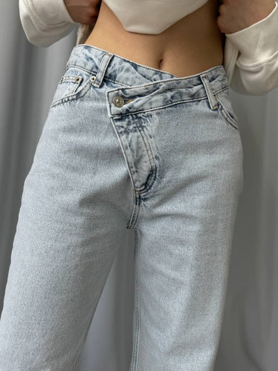 LBL Jeans Asymmetrie Blau