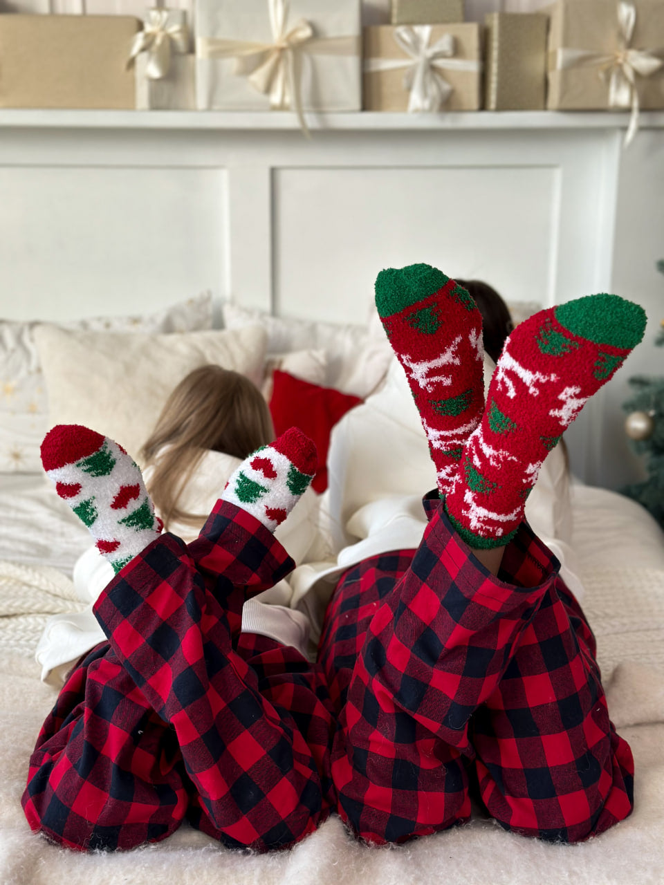 LuBlu Домашні штани клітинка Red