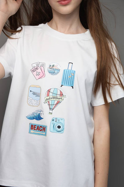 Футболка "Travel" White
