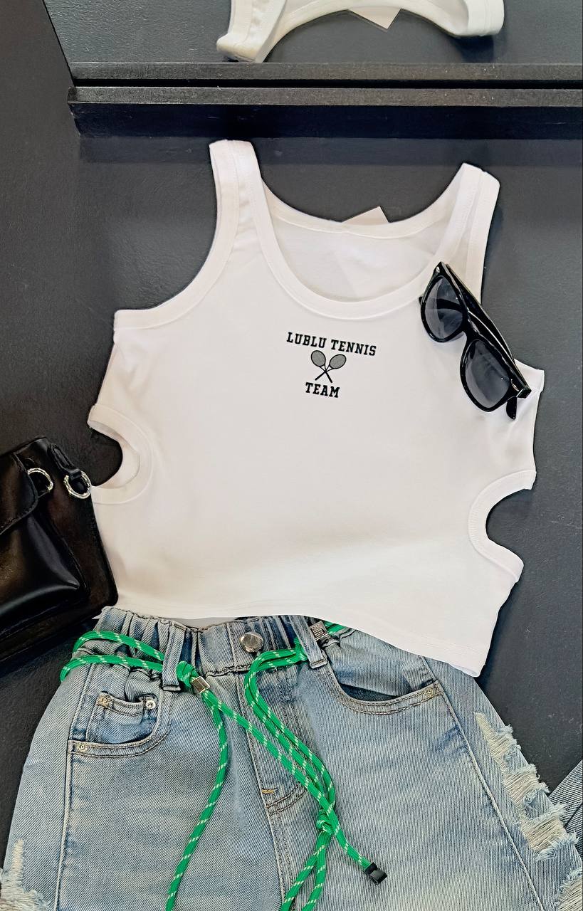 Майка "Tennis" White/Black