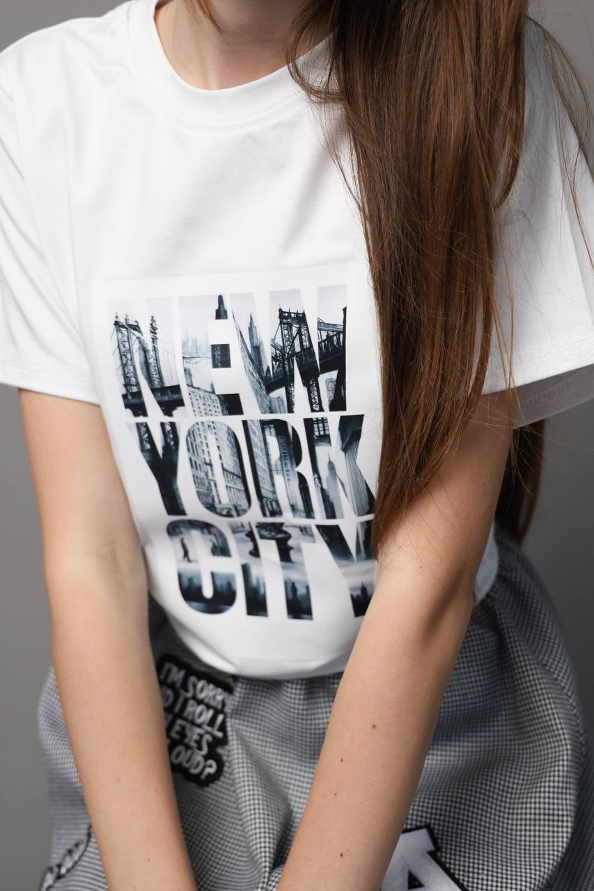 Футболка "New York" White