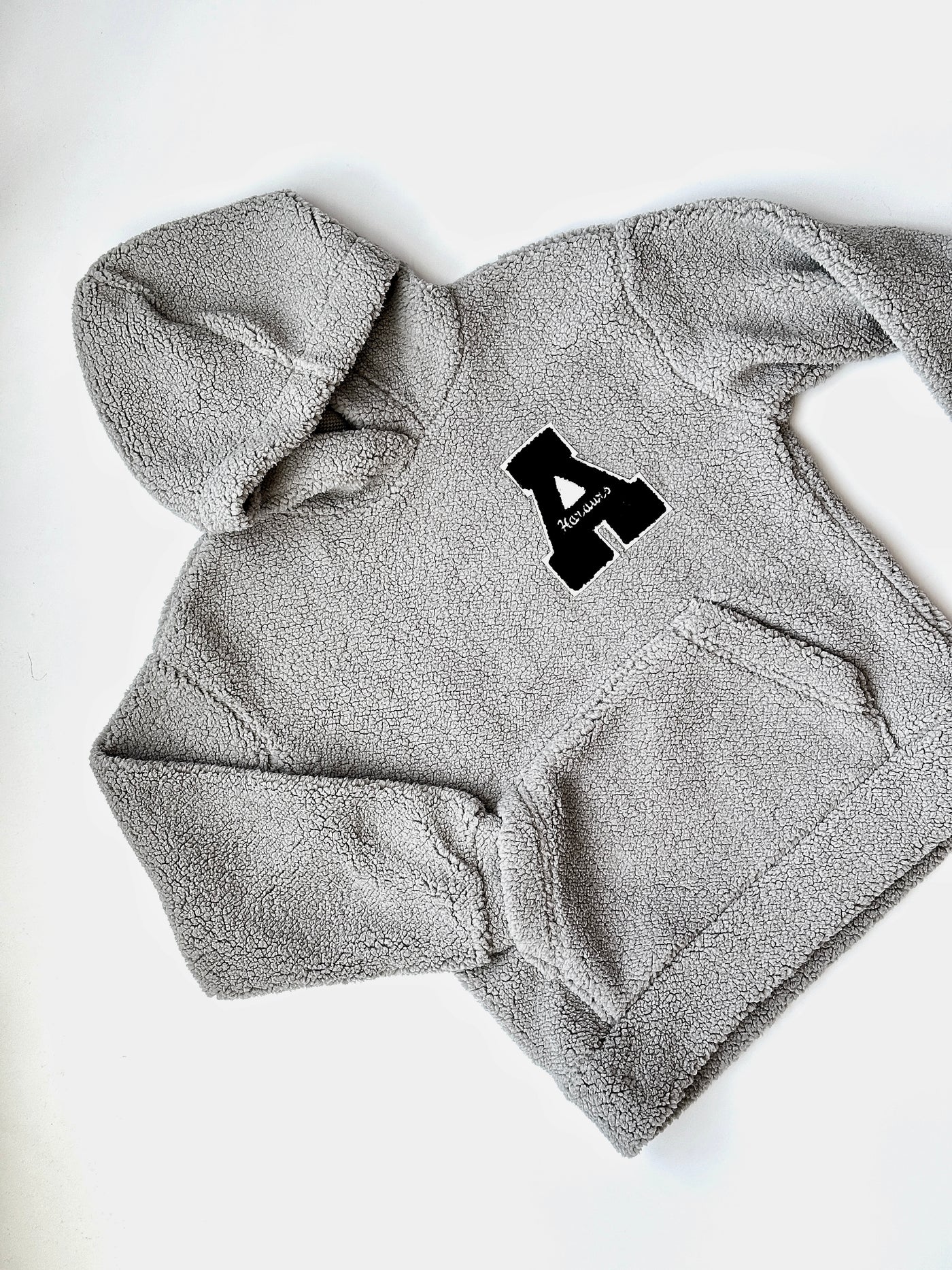 LuBlu Hoodie Teddy „A-black“ Grau