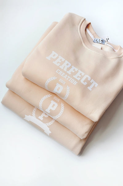 LuBlu Sweatshirt „Perfect“ Creme