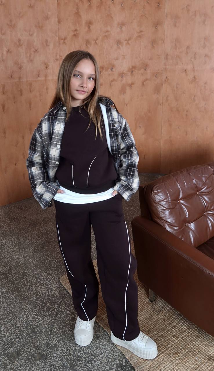 Штани з кантом Brown