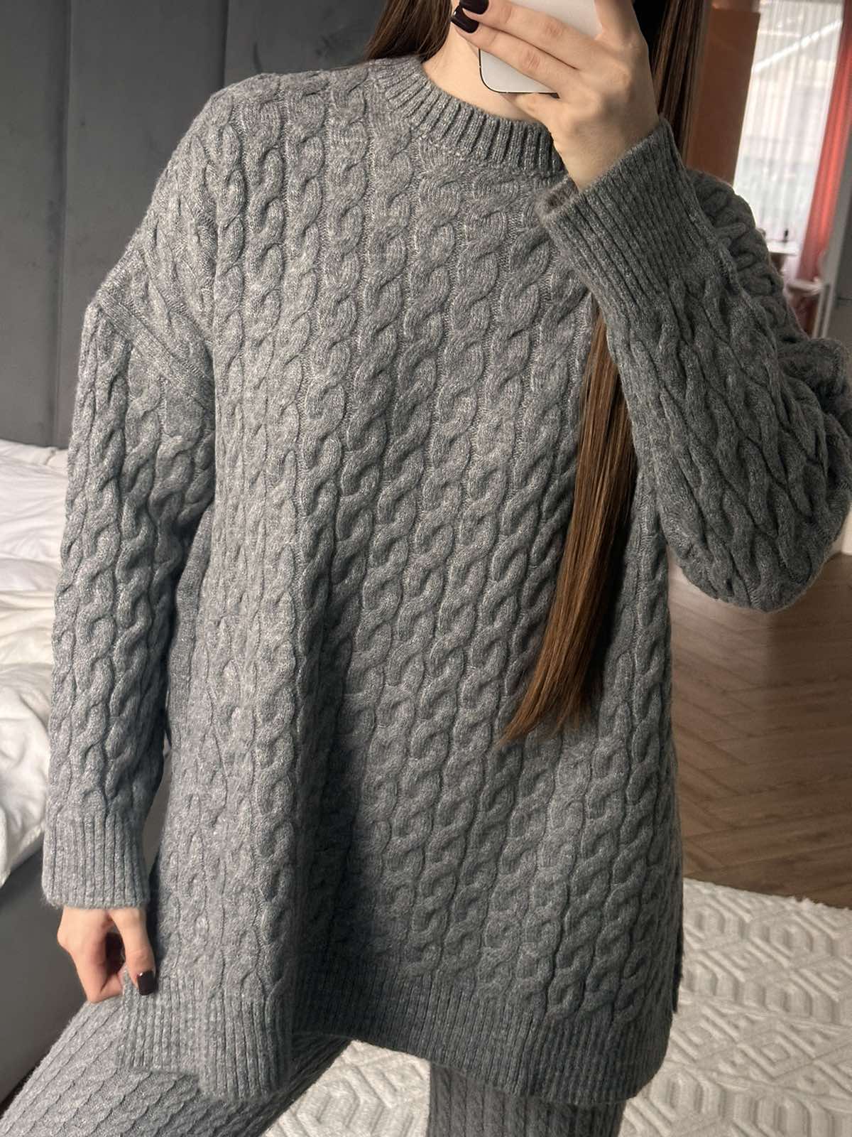 Туніка з косами Grey