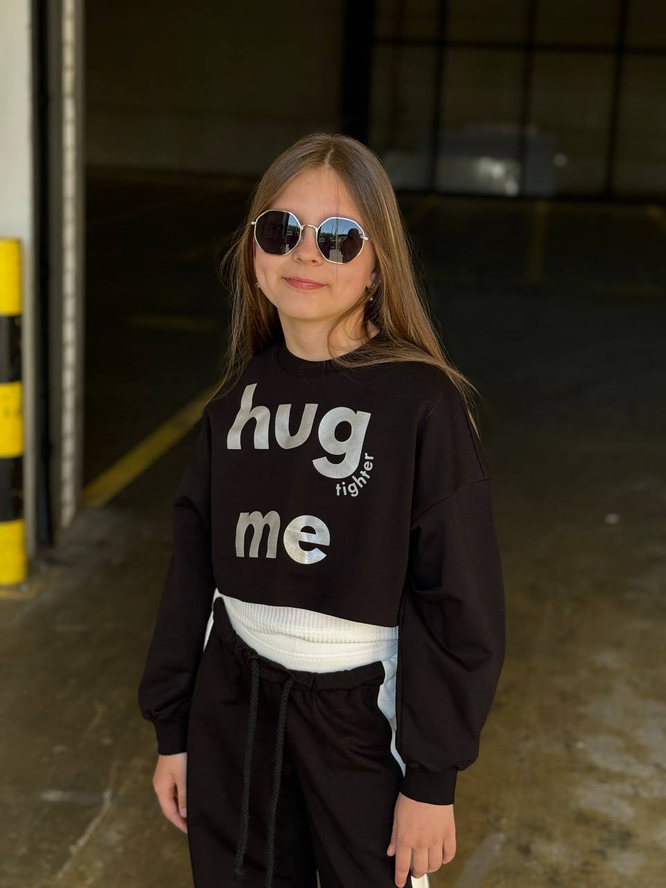 Lublu Світшот Short "Hug Me" Black