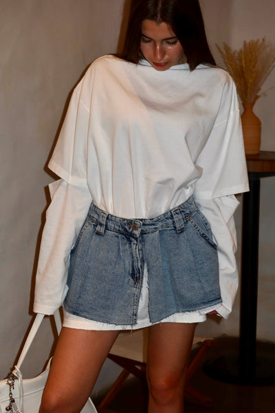 Лонгслів "Slash" White