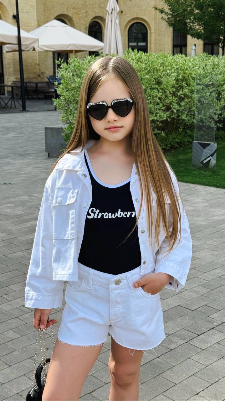 Lublu kids Джинсова куртка Short White