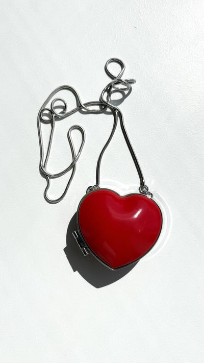 Сумка з ланцюжком "Heart" Red