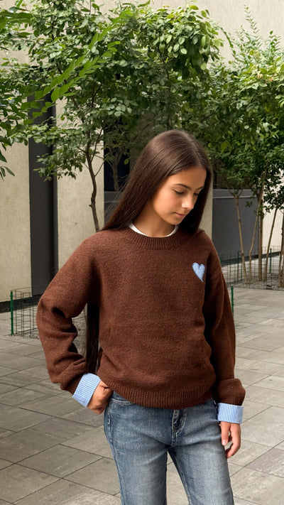 Джемпер "Heart" Brown