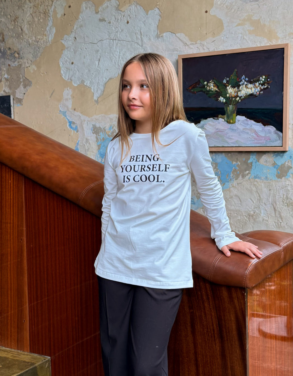 Лонгслів "Yourself" White