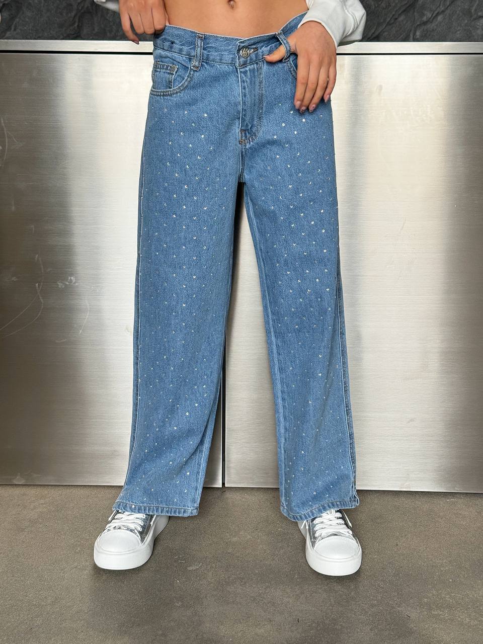 LuBlu kids Джинси зі стразами Blue