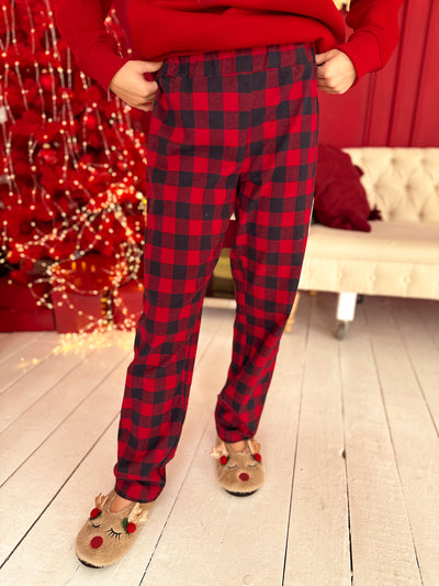 LuBlu Домашні штани клітинка Red