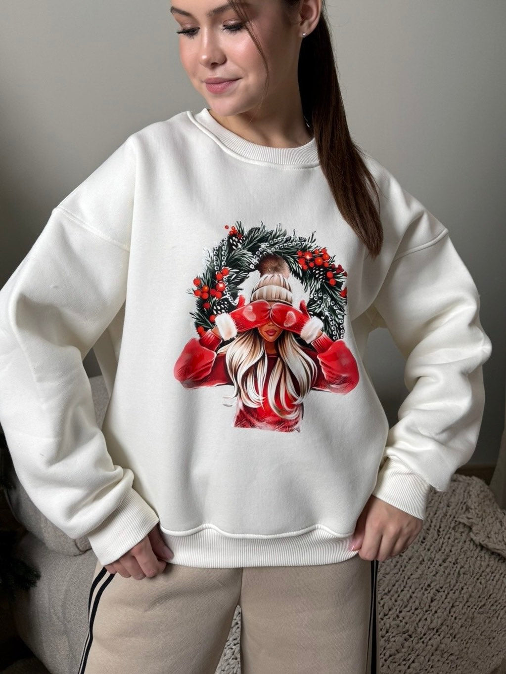 Світшот XMas Girl Milk