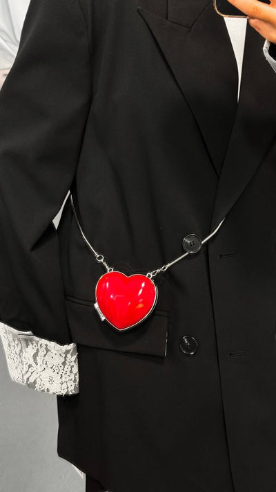 Сумка з ланцюжком "Heart" Red