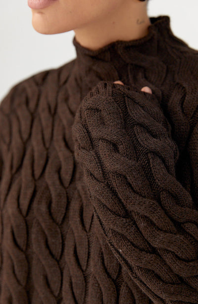 Светр коси Brown