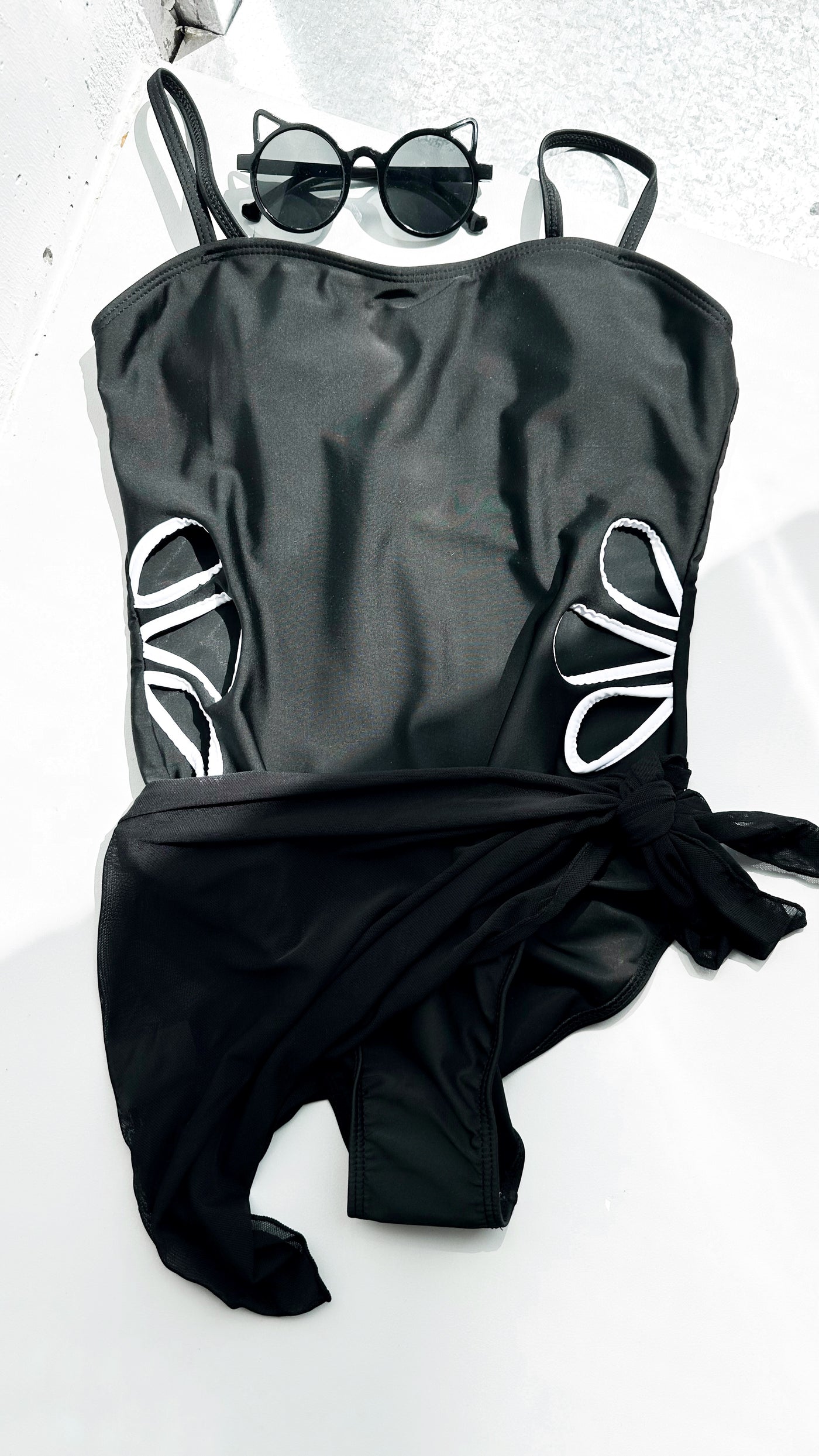 Купальник з парео Black