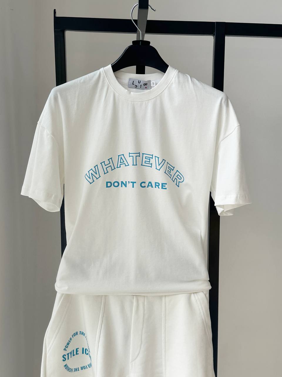 Lublu kids Футболка "Whatever" White/Blue