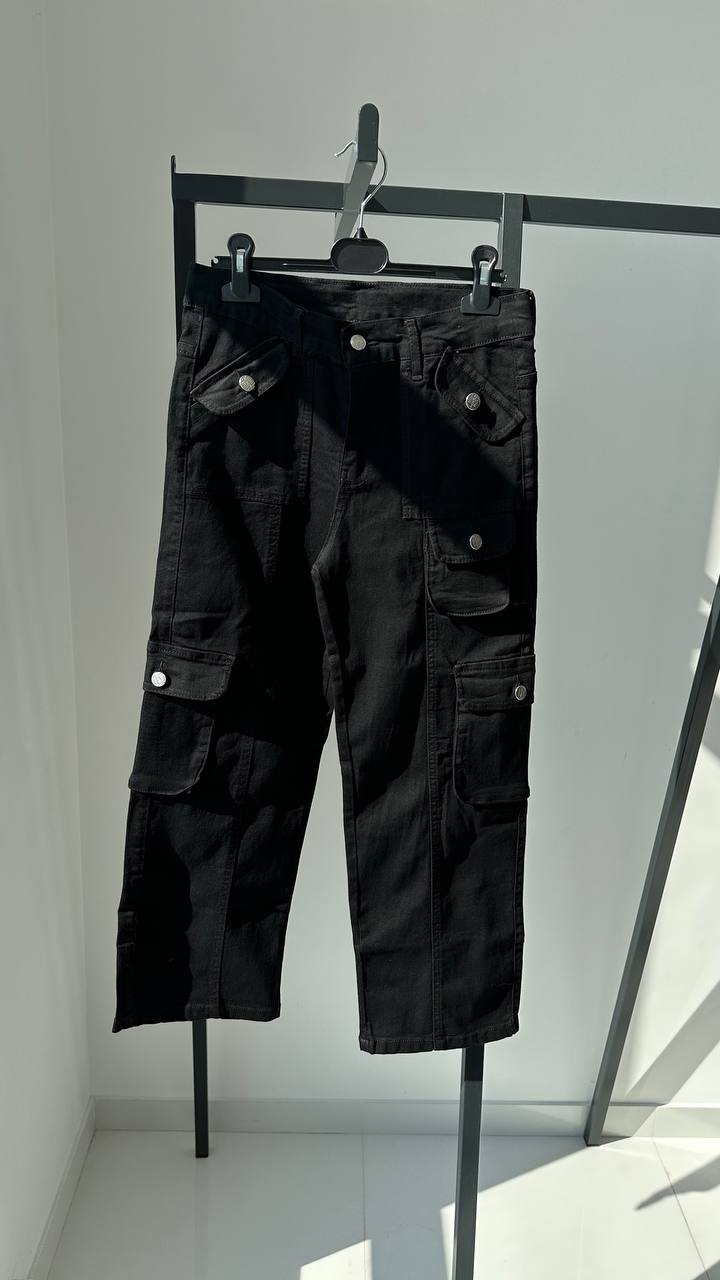 Lublu Kids Jeans Baby Fracht schwarz