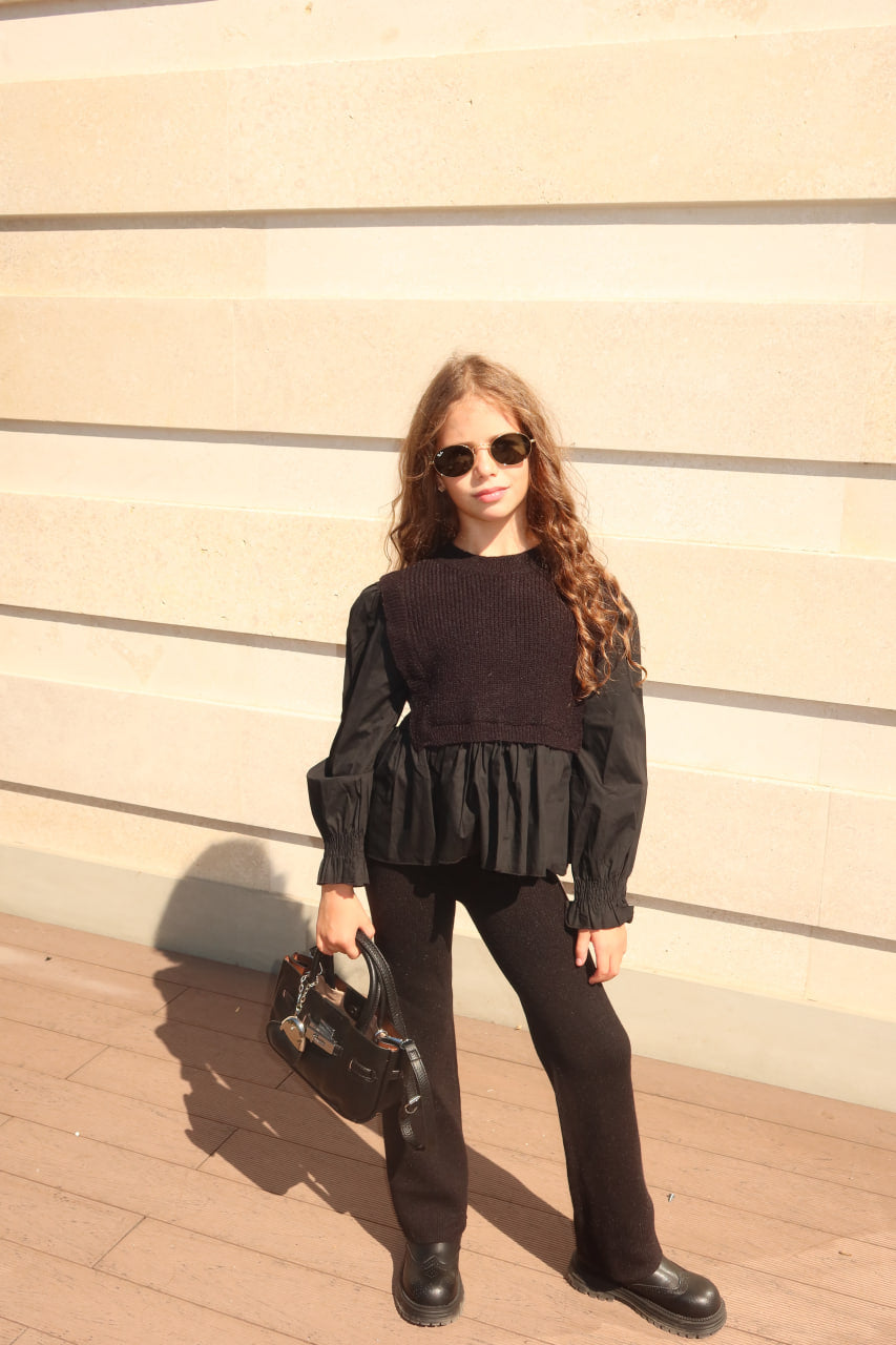 Брюки Relaxed Knit Black