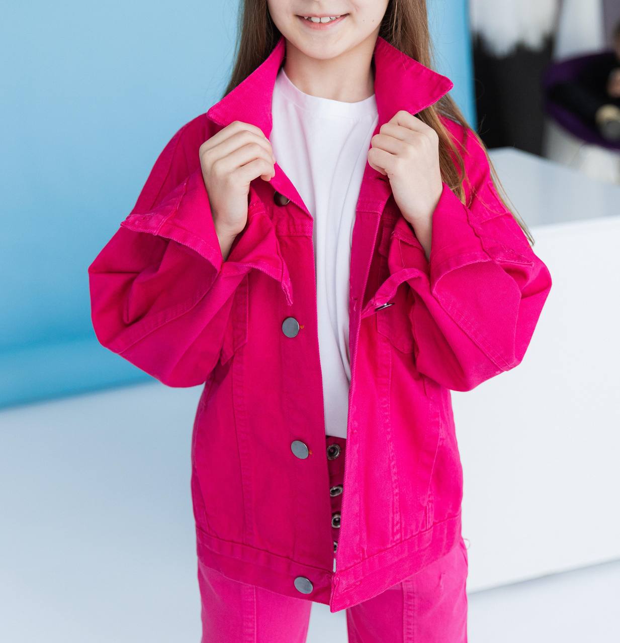 Lublu kids Джинсова куртка Pink