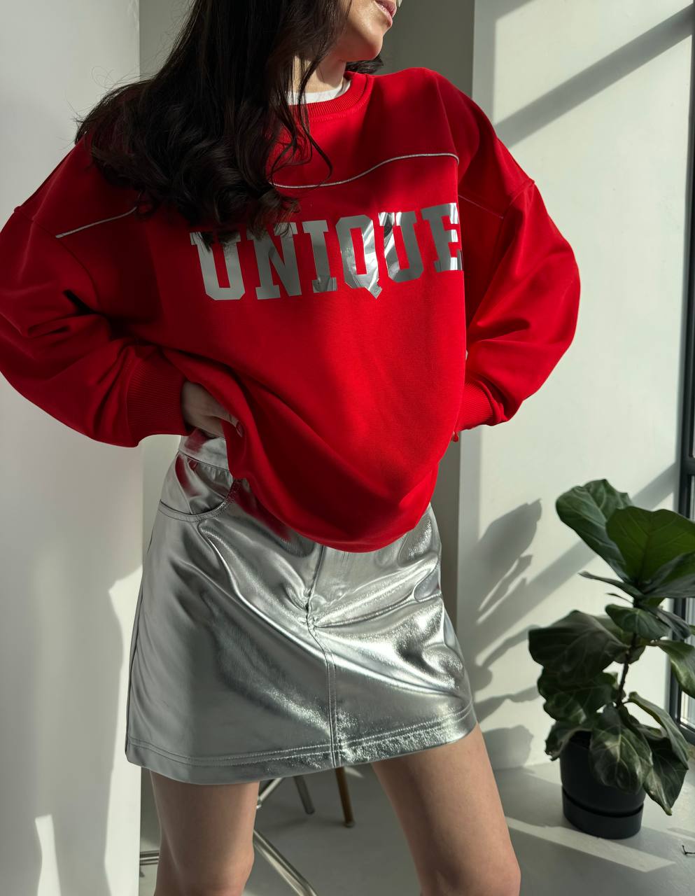 LuBlu Світшот "Unique" Red/Silver