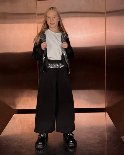 Костюм sequins Black